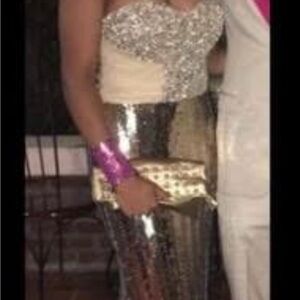 Elegant Gold Sequin Dress